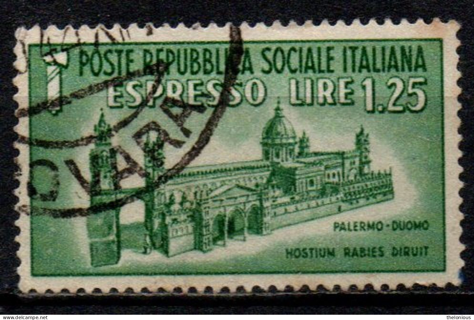 1944 Repubblica Sociale: Monumenti Distrutti - Espresso Lire 1,25 Usato - Posta Espresso