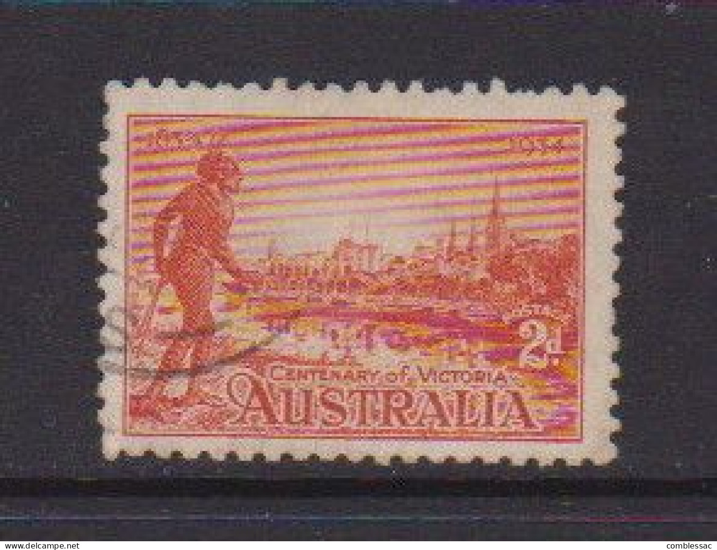 AUSTRALIA    1934    Centenary  Of  Victoria    2d  Red    USED - Usati
