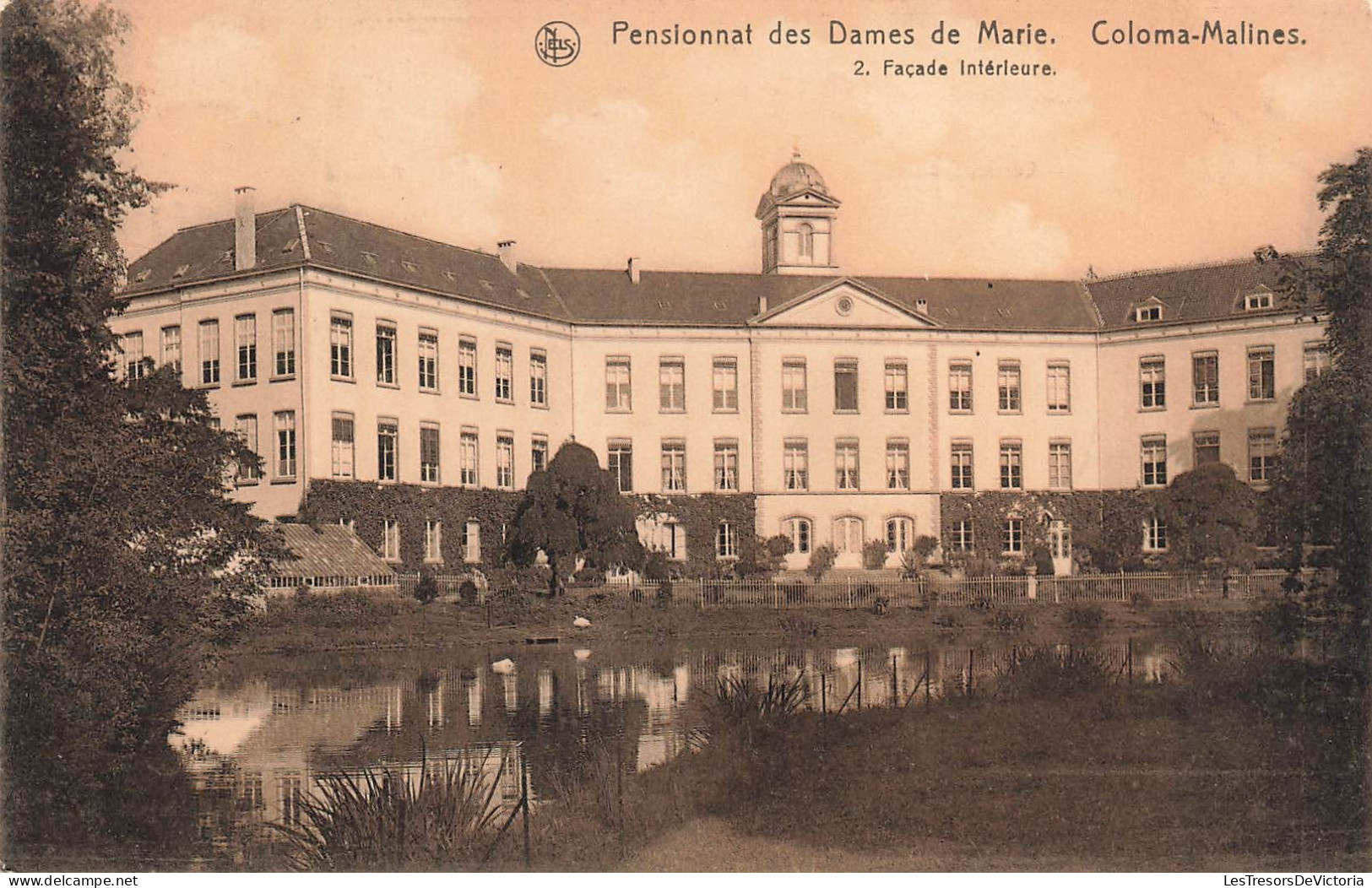 BELGIQUE - Coloma Malines - Pensionnat Des Dames De Marie - Façade Intérieure - Carte Postale Ancienne - Mechelen