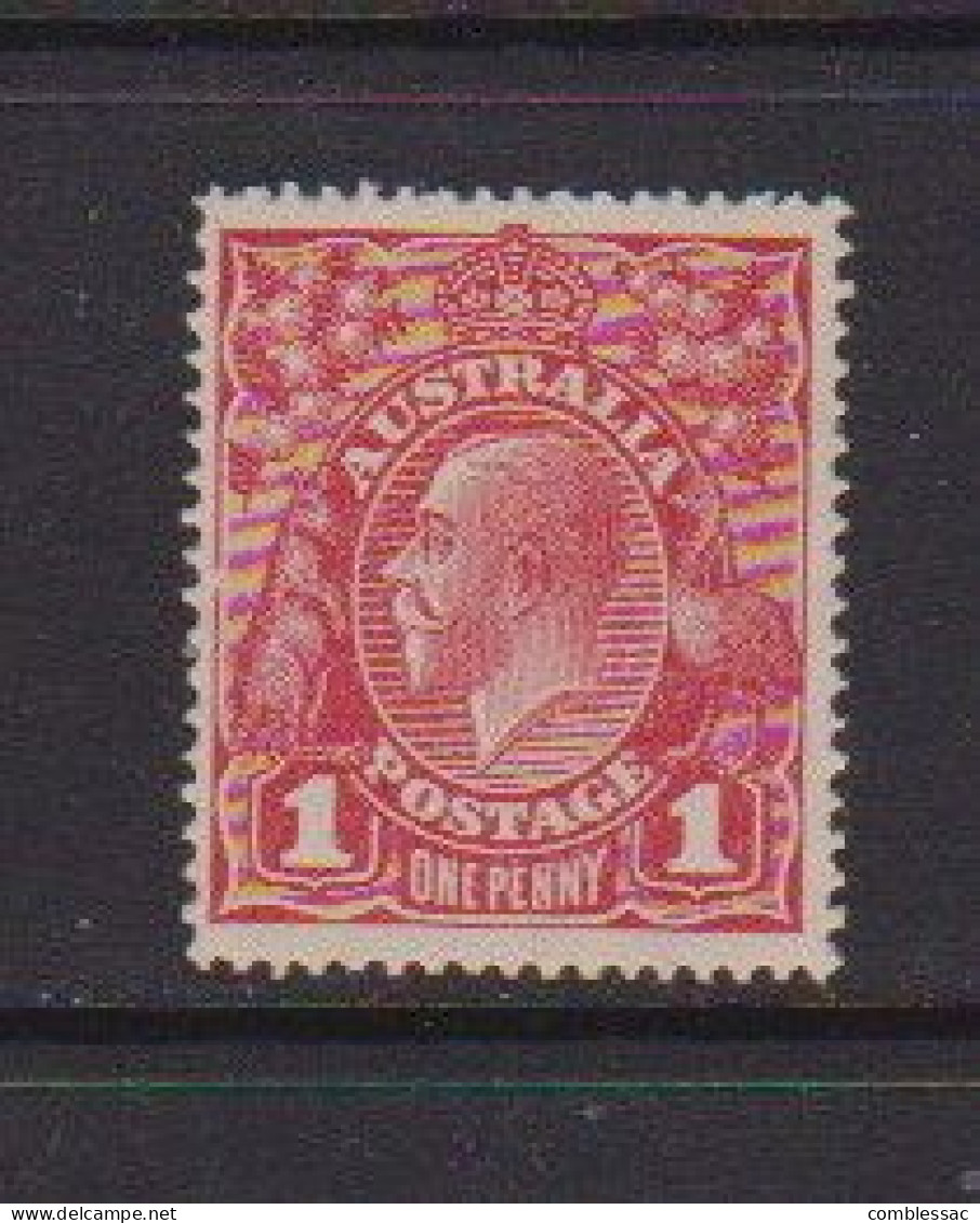 AUSTRALIA    1917    1d  Rose  Red       Rough  Unsurfaced  Paper    MNH - Neufs