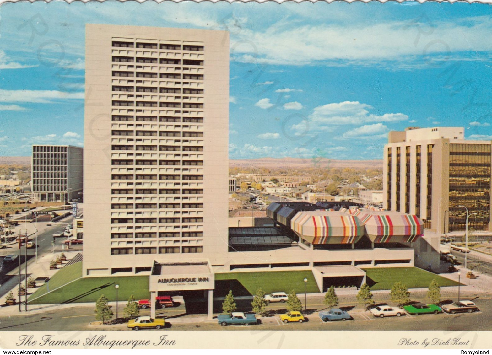 CARTOLINA  ALBUQUERQUE,NEW MEXICO,STATI UNITI-THE FAMOUS ALBUQUERQUE INN,VIAGGIATA 1981 - Albuquerque