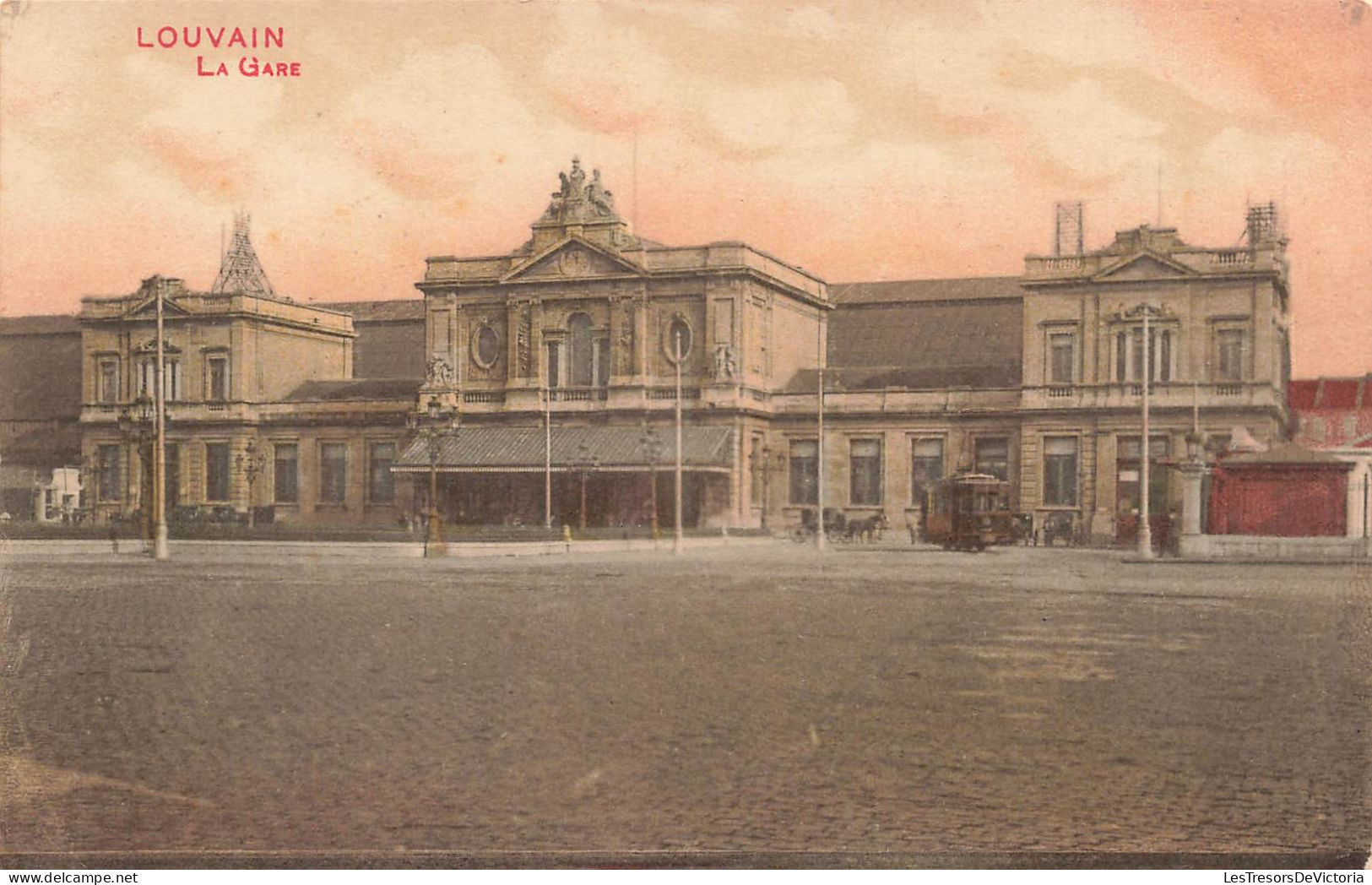 BELGIQUE - Louvain - La Gare - Carte Postale Ancienne - Leuven