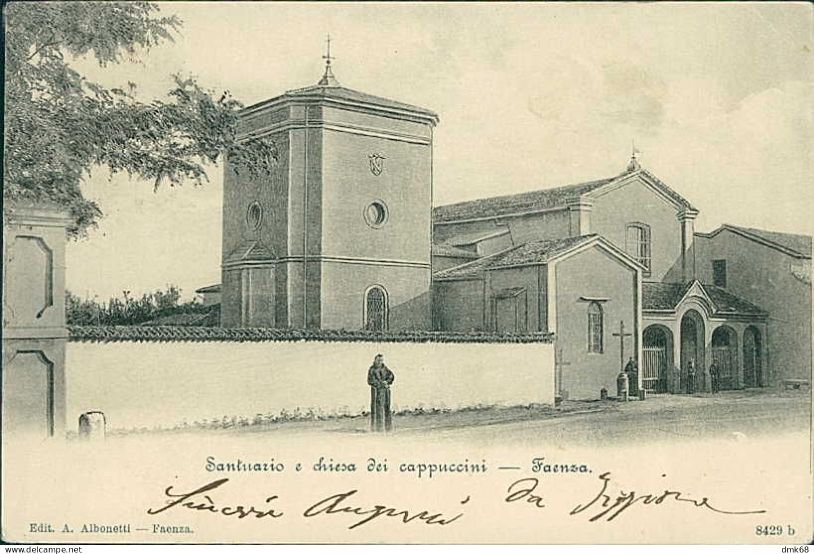 FAENZA - SANTUARIO E CHIESA DEI CAPPUCCINI - EDIZIONE ALBONETTI - SPEDITA - 1900s (19674) - Faenza