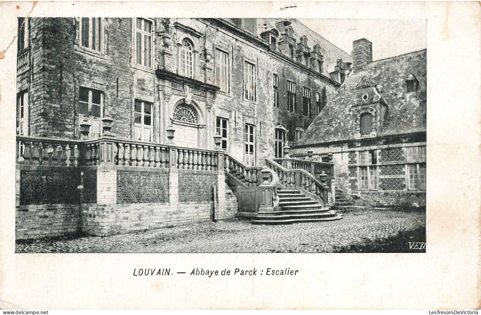 BELGIQUE - Louvain - Abbaye De Parck - Escalier - Carte Postale Ancienne - Leuven