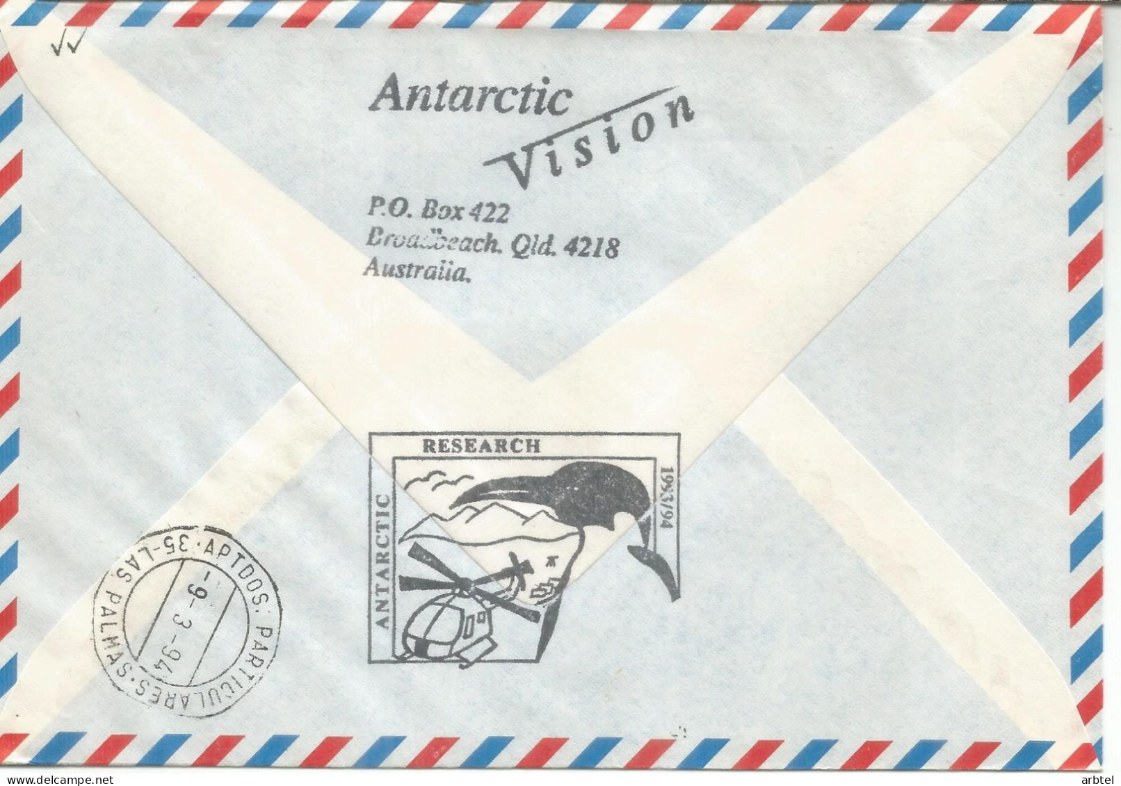 ANTARTIDA ANTARCTIC AAT AUSTRALIA LAW BASE HELICOPTER FLIGHT 1994 - Polar Flights