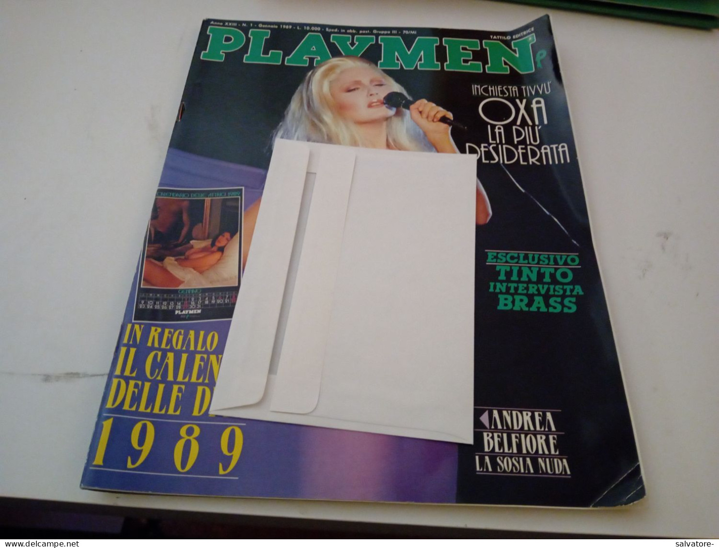 RIVISTA SEX  PLAYMEN ANNA OXA- ANNO XXIII NUMERO 1 - 1 GENNAIO 1989 - Santé Et Beauté