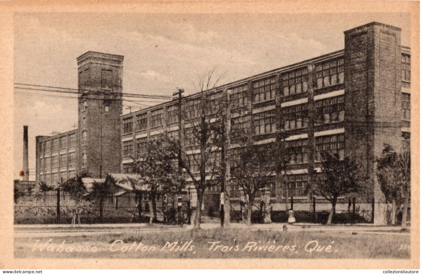 WABASSO COTTON MILLS - TROIS RIVIÈRES - CARTOLINA FP NON SPEDITA PRIMO 900 - Trois-Rivières