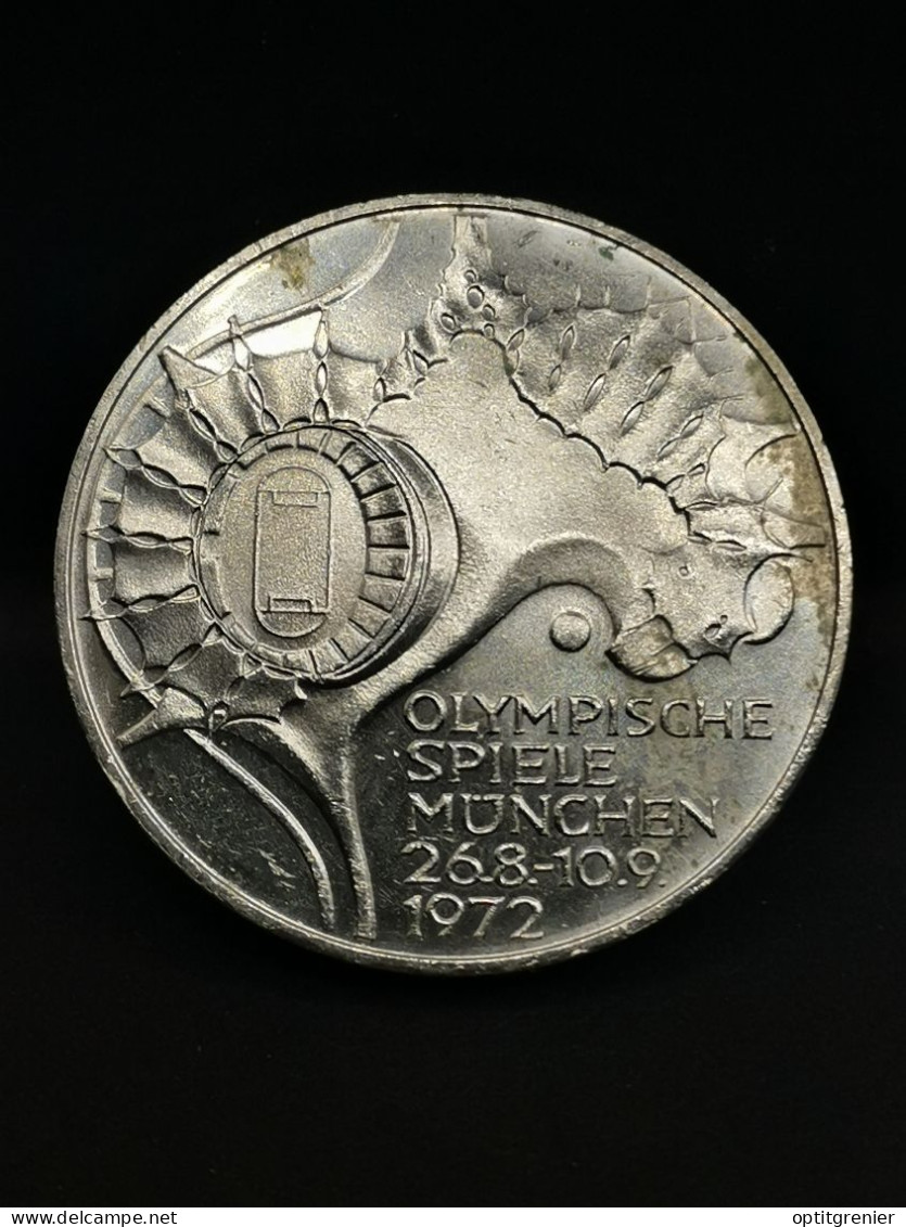 10 DEUTSCHE MARK ARGENT 1972 D MUNICH JO DE MUNICH STADE OLYMPIQUE ALLEMAGNE / GERMANY SILVER - 10 Mark