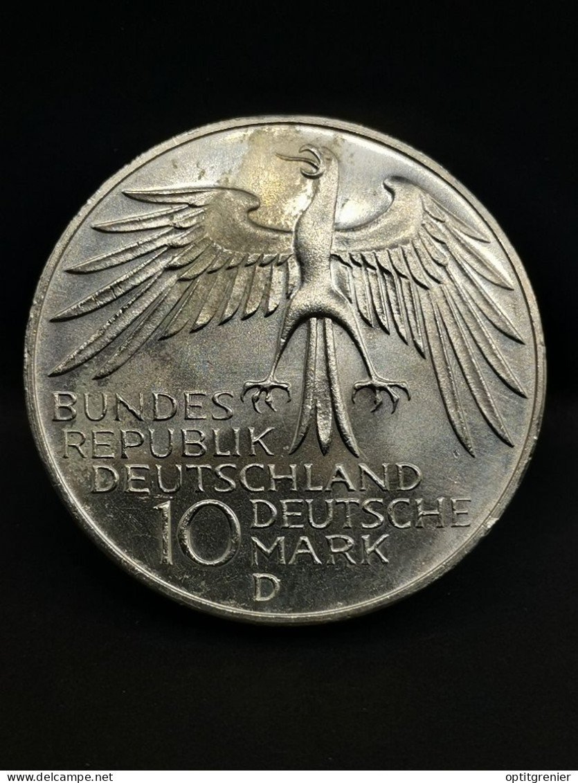 10 DEUTSCHE MARK ARGENT 1972 D MUNICH JO DE MUNICH STADE OLYMPIQUE ALLEMAGNE / GERMANY SILVER - 10 Mark