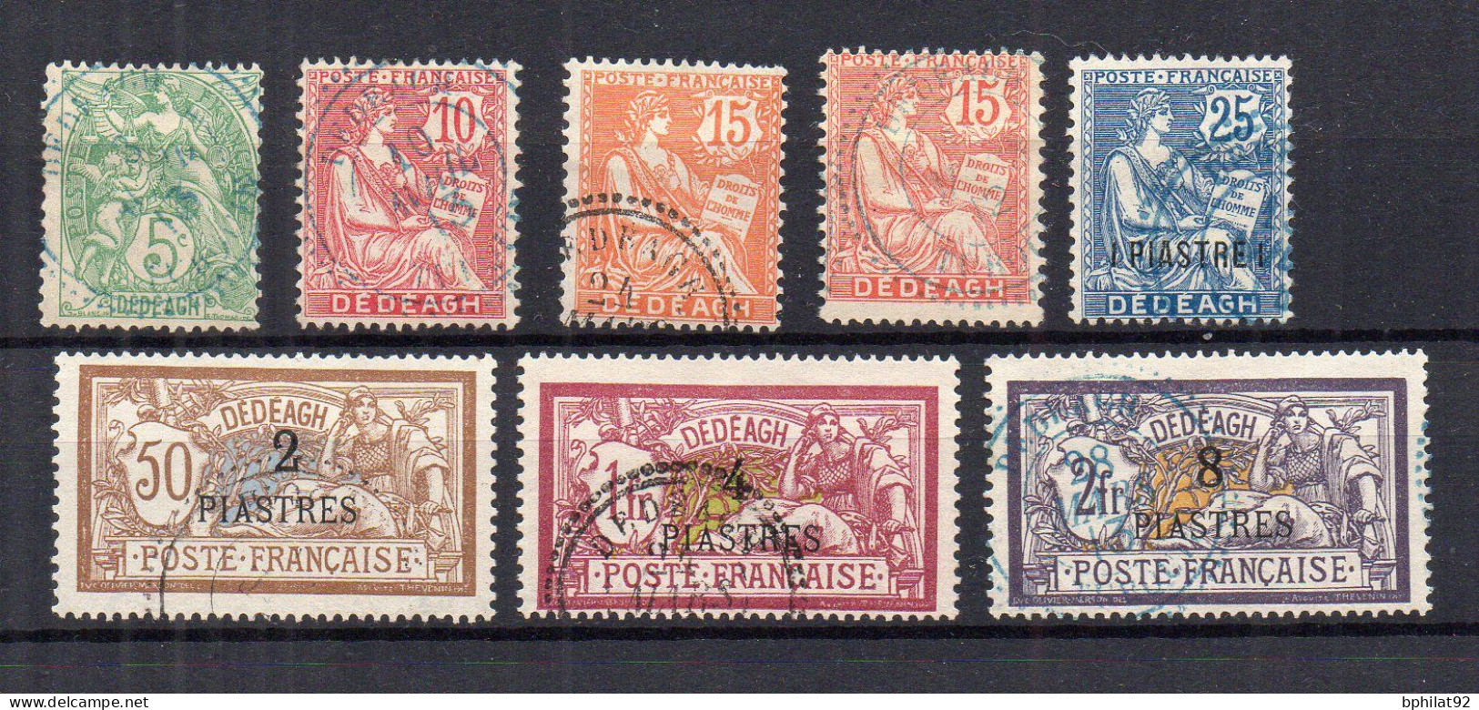 !!! DEDEAGH, SERIE N°10/16 + 12a OBLITERES - Used Stamps