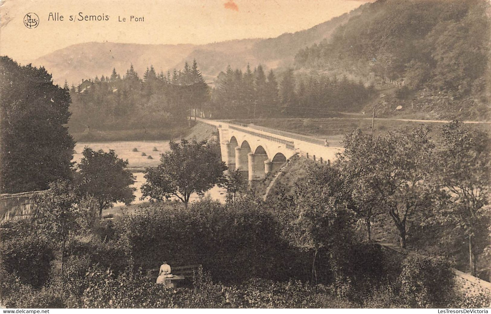 BELGIQUE - Alle Sur Semois - Le Pont - Carte Postale Ancienne - Dinant