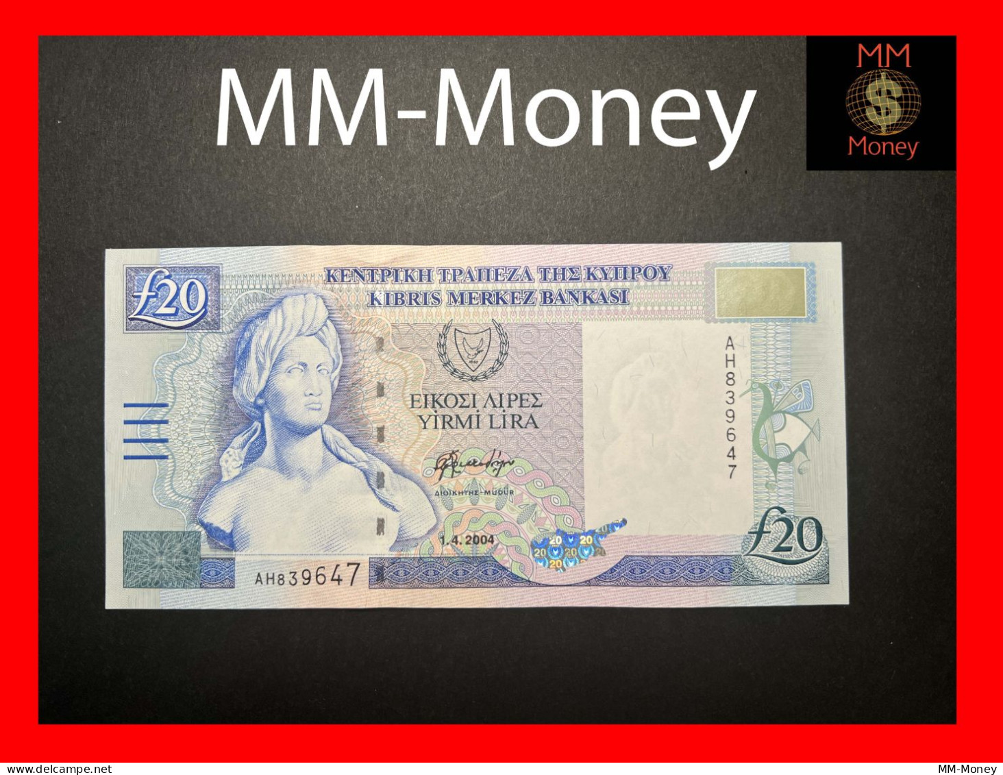 CYPRUS  20 £  1.4.2004  P. 63  UNC - Zypern