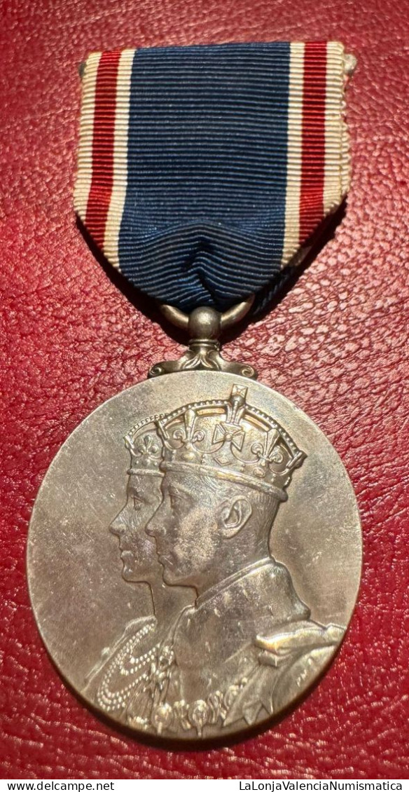 Inglaterra Medalla Jorge VI Coronación 1937 - Andere & Zonder Classificatie