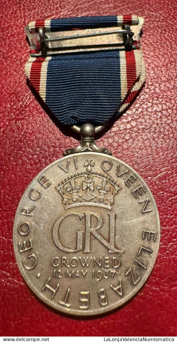 Inglaterra Medalla Jorge VI Coronación 1937 - Autres & Non Classés