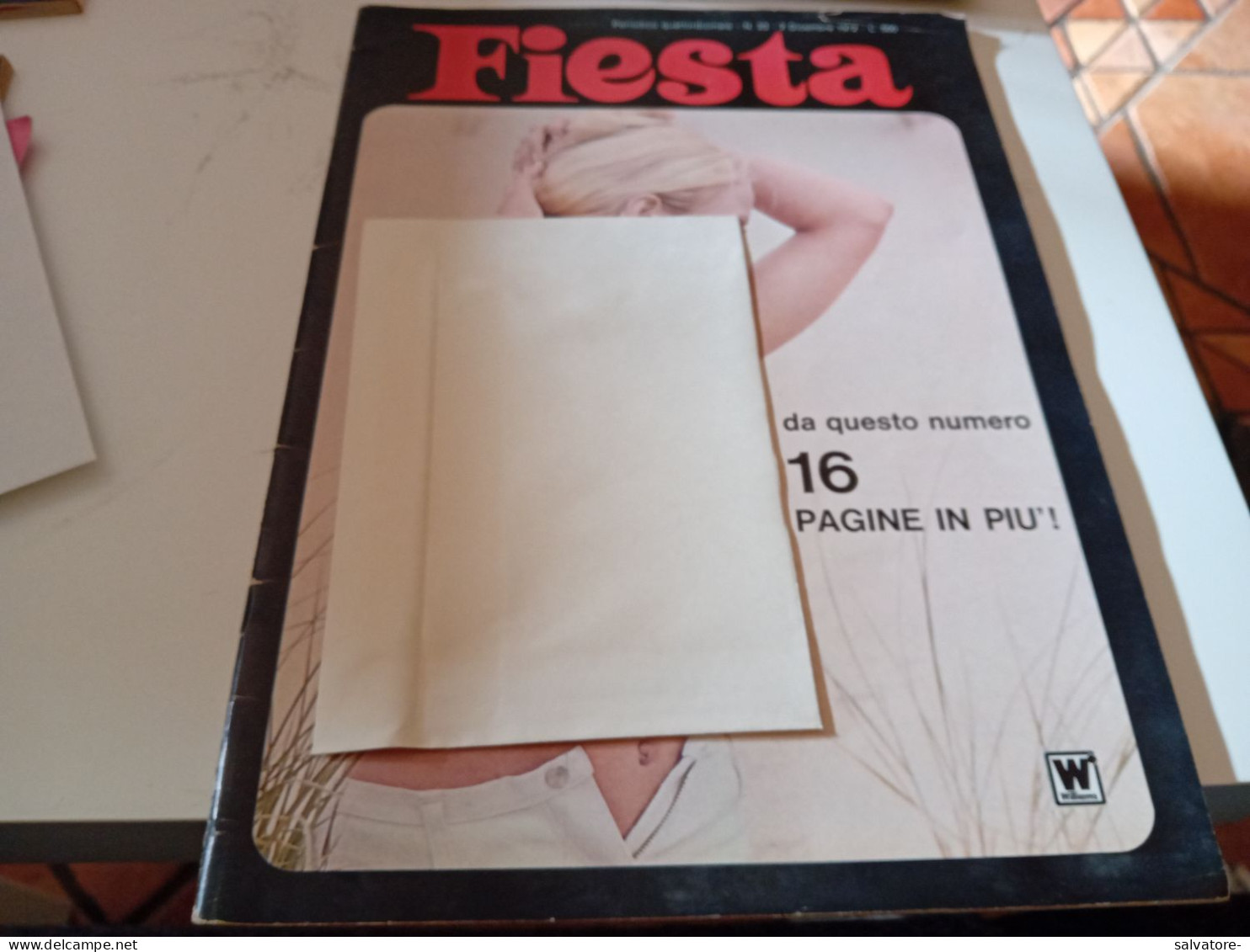 RIVISTA SEX FIESTA- NUMERO 23- 2 DICEMBRE 1972 - Gezondheid En Schoonheid