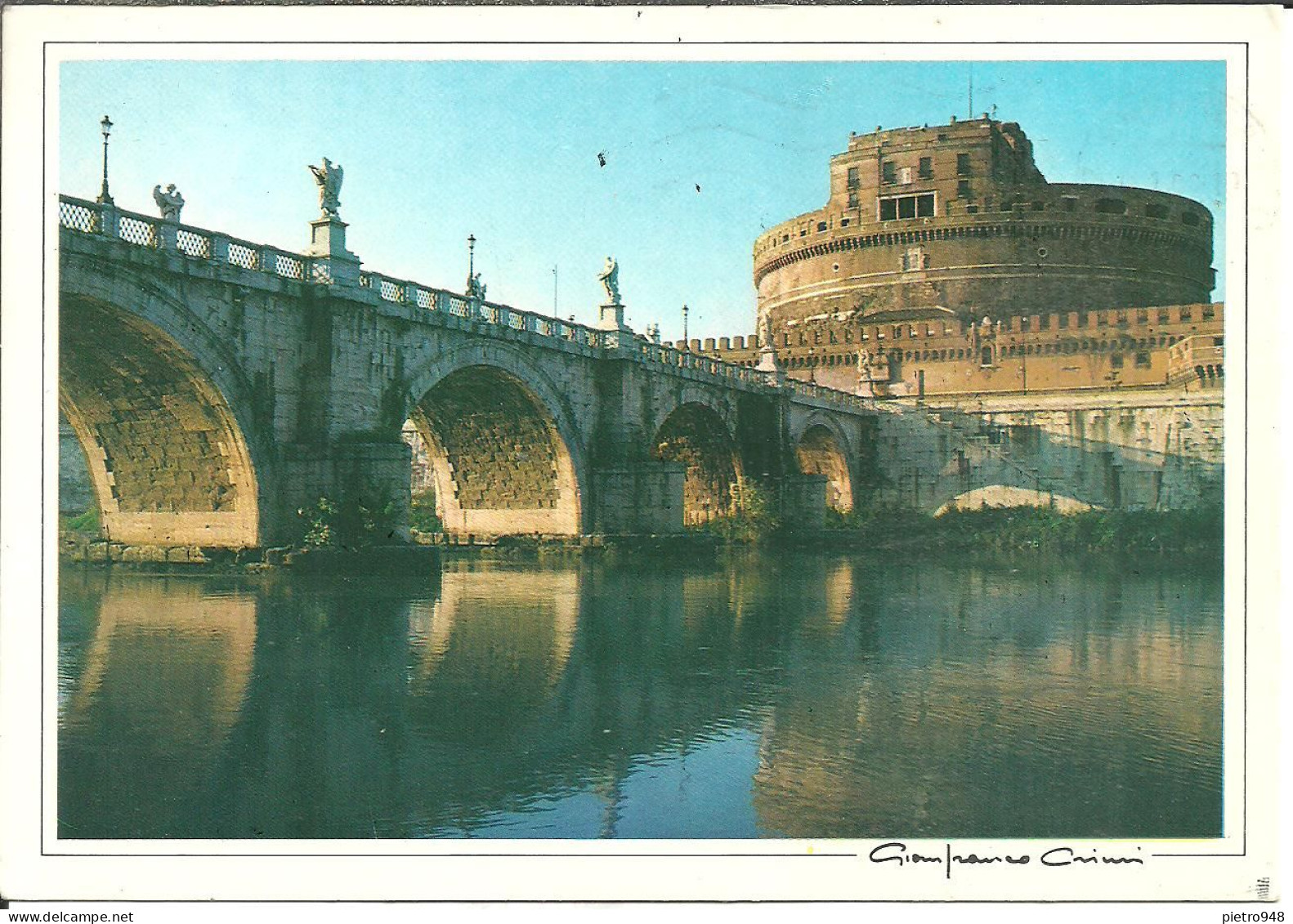 Roma (Lazio) Castel Sant'Angelo E Ponte Sul Tevere, Bridge And Sant'Angelo Castle, Foto Di Gianfranco Crimi - Castel Sant'Angelo