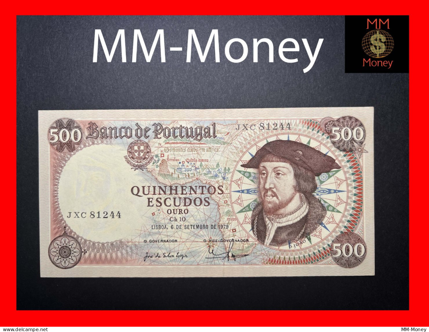 PORTUGAL 500 Escudos  6.9.1979   P. 170    AU + - Portugal