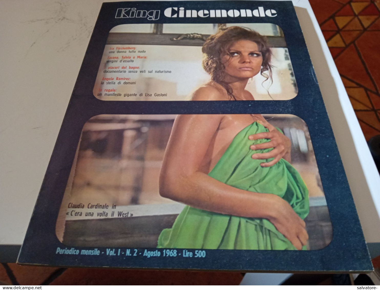 RIVISTA KING CINEMONDE- VOLUME 1- NUMERO 2- AGOSTO 1968 - Cinéma