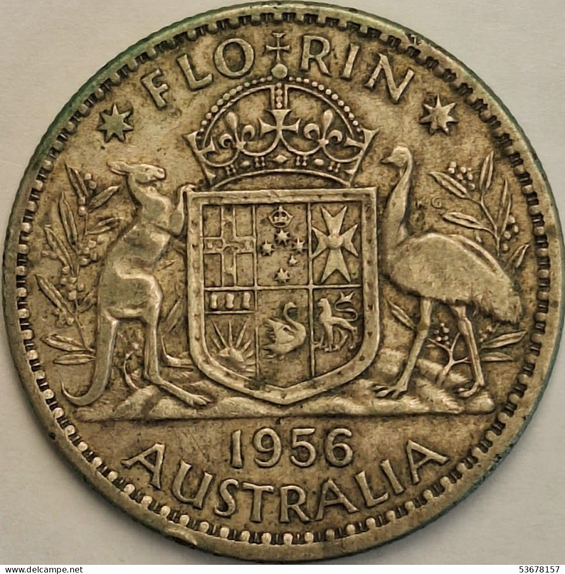 Australia - Florin 1956, KM# 60, Silver (#2783) - Florin