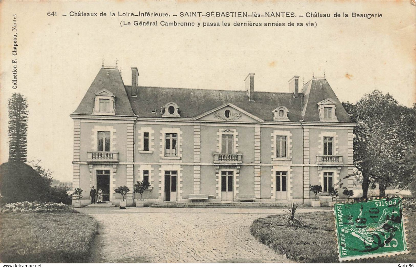 Saint Sébastien Lès Nantes , St Sébastien Sur Loire * Château De La Beaugerie N°641 * Châteaux De La Loire Inférieure - Saint-Sébastien-sur-Loire