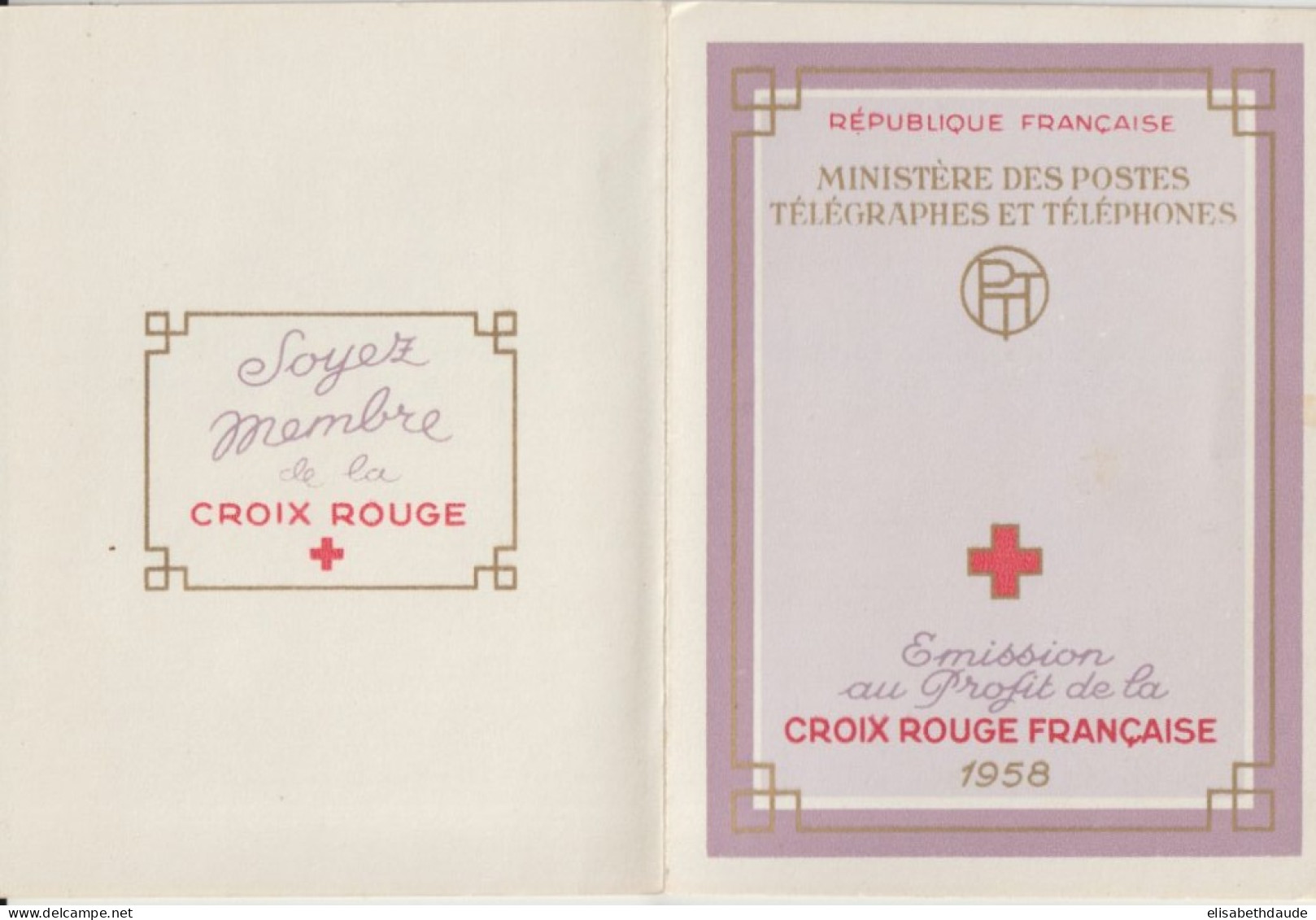 CARNET CROIX-ROUGE - 1958 ** MNH ! - - Rotes Kreuz