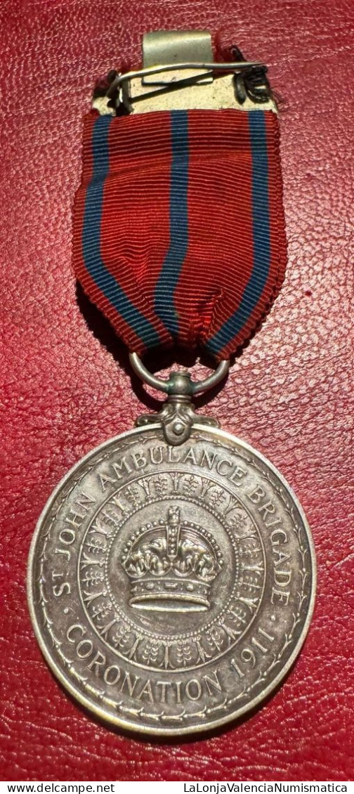 Inglaterra Medalla Jorge V Nación Para La Policía 1911 - Autres & Non Classés