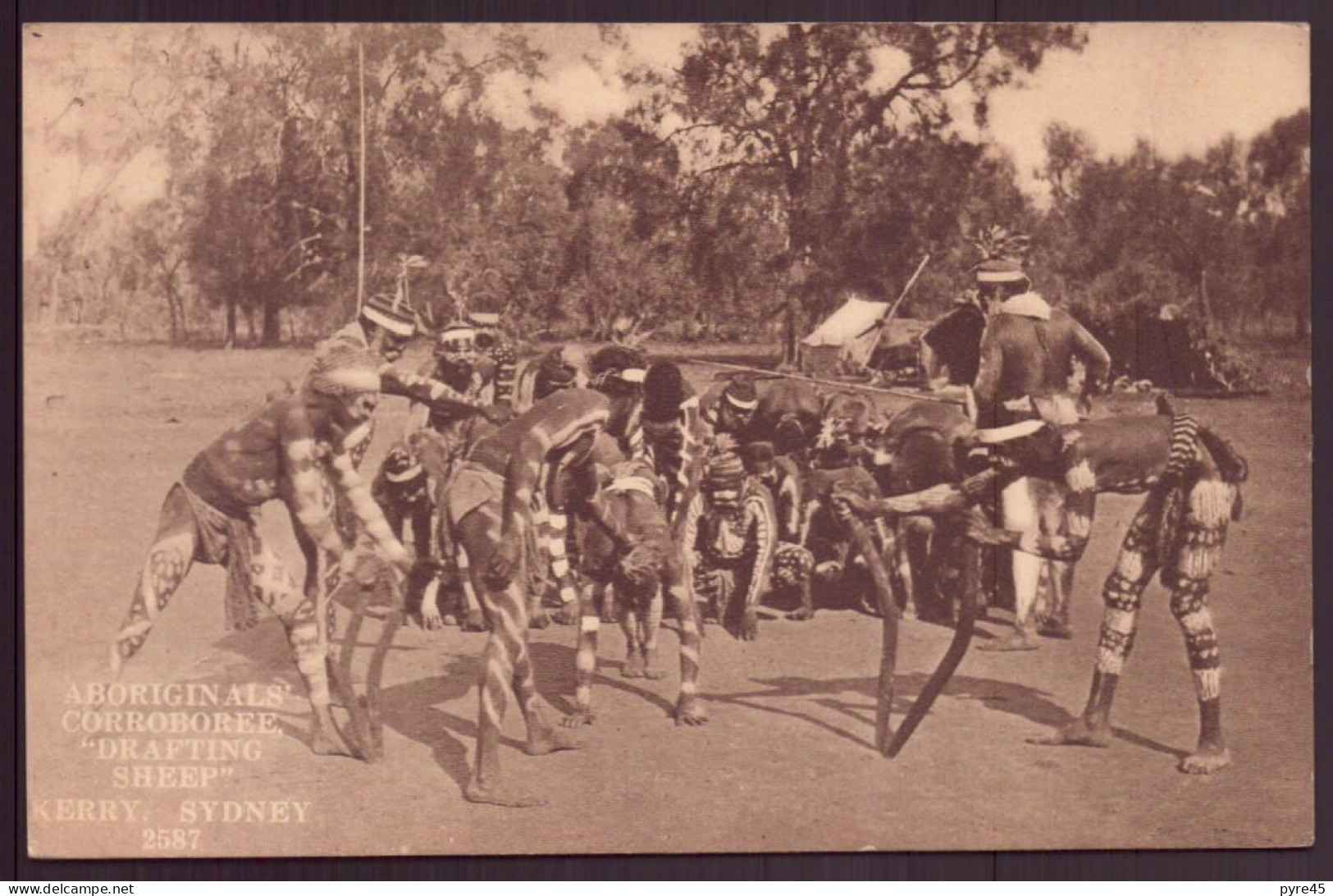 Australie, CPA " Aboriginal Corroboree Drafting Sheep " Kerry Sydney - Aborigines