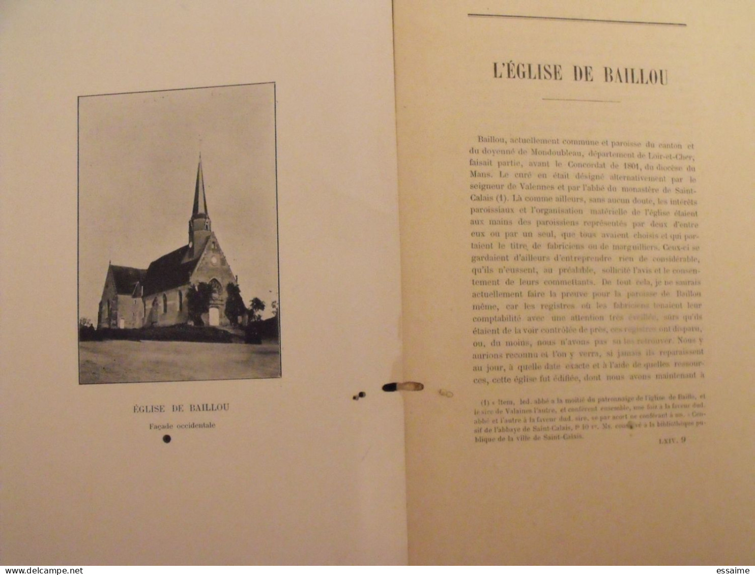revue historique et archéologique du Maine. année 1908, 2ème semestre (2 livraisons). tome LXIV. Mamers, Le Mans