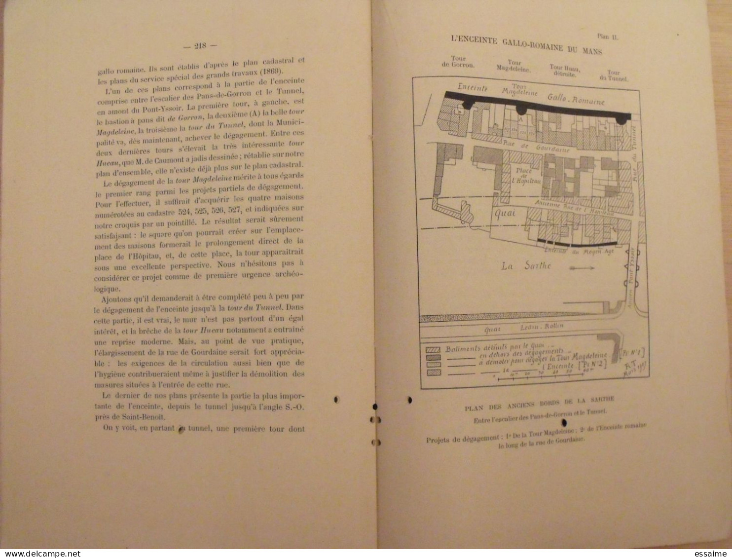 Revue Historique Et Archéologique Du Maine. Année 1910, 1er Semestre (livraison 2). Tome LXVII. Mamers, Le Mans - Pays De Loire