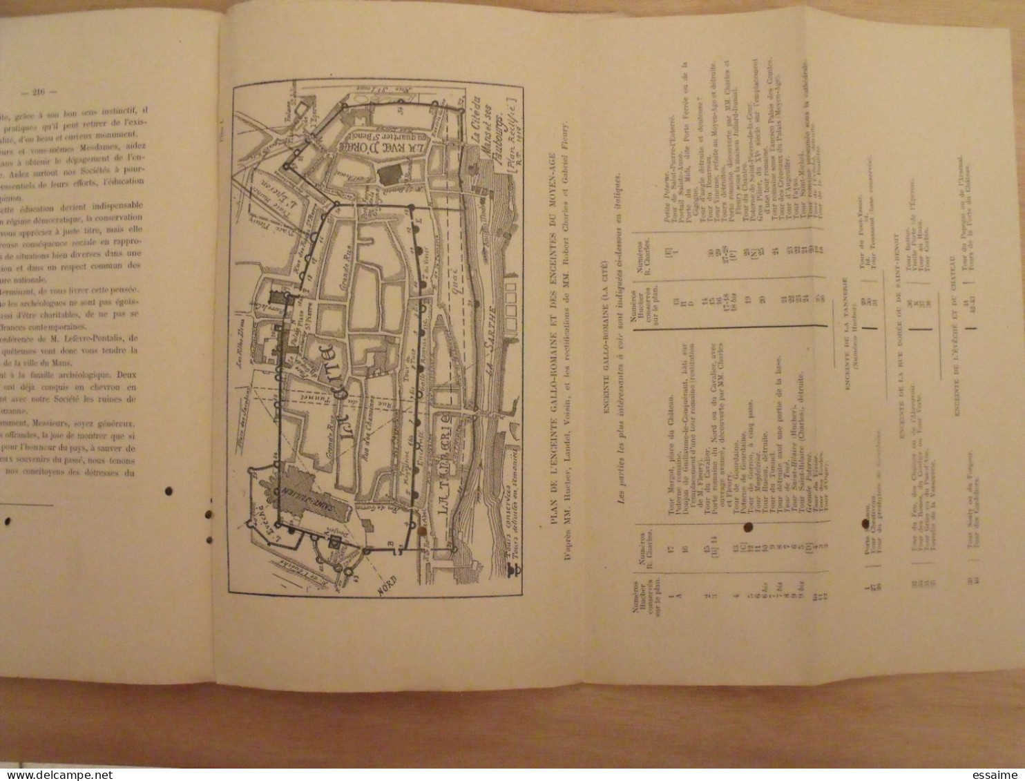 revue historique et archéologique du Maine. année 1910, 1er semestre (livraison 2). tome LXVII. Mamers, Le Mans