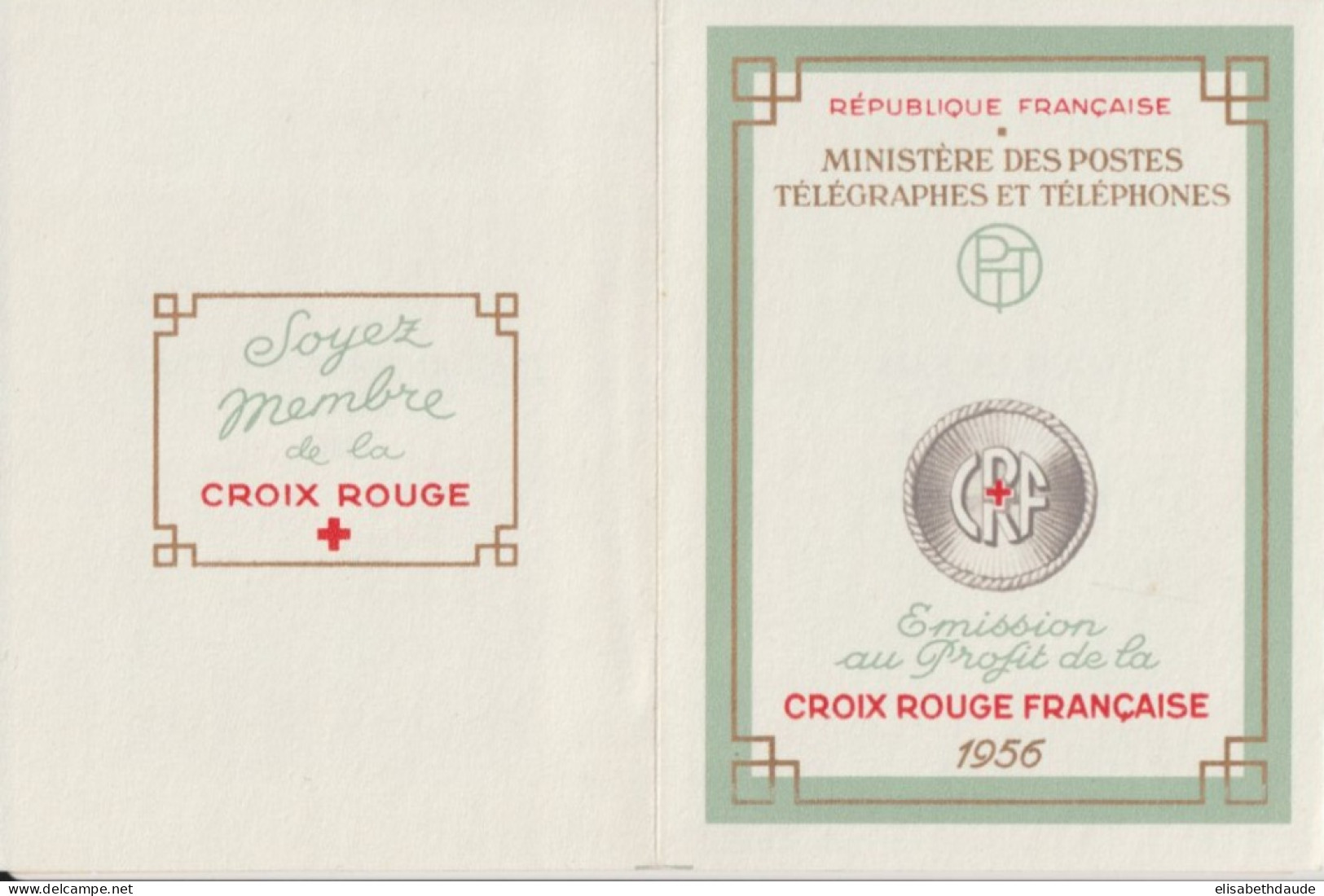 CARNET CROIX-ROUGE - 1956 ** MNH ! - COTE = 90 EUR. - Rode Kruis