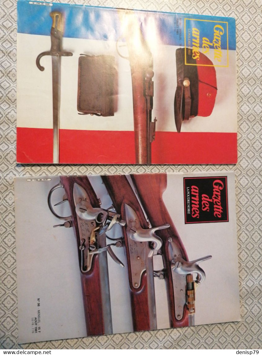 12 Revues  Gazette Des Armes  1981 - Frans