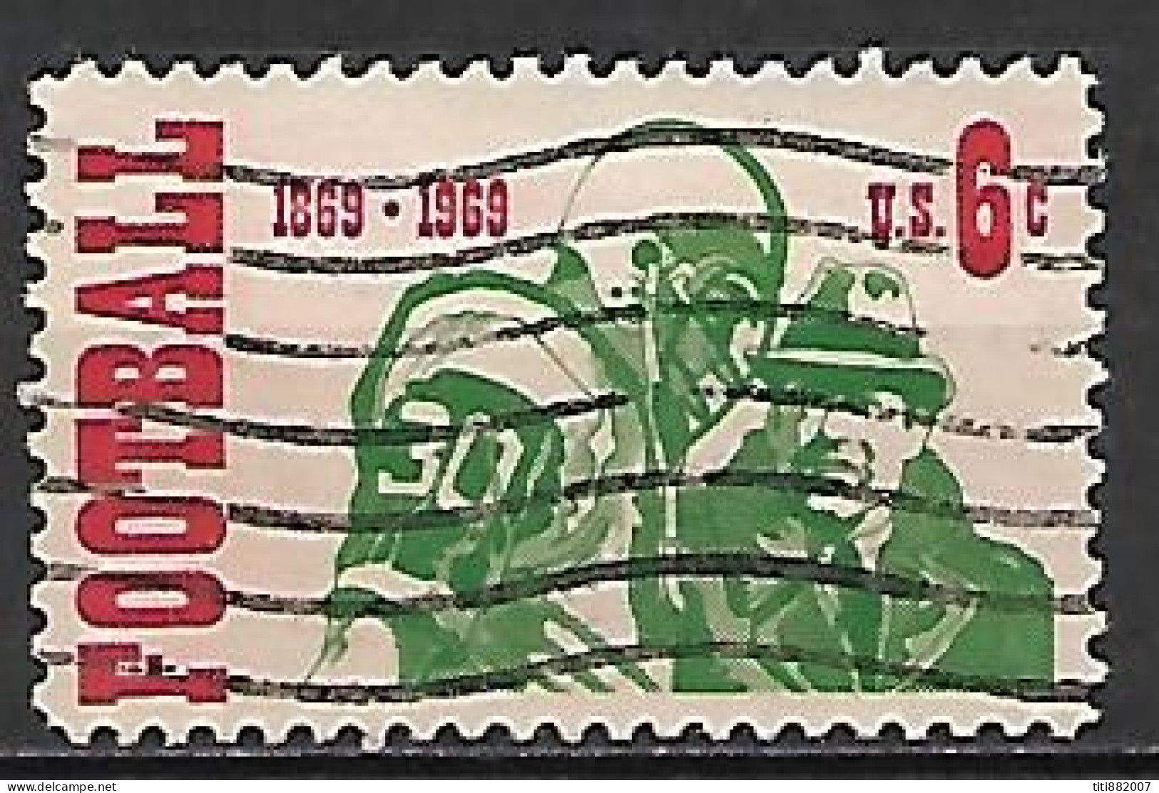 ETATS - UNIS     -   1969  .   FOOTBALL   AMERICAIN    -     Oblitéré - Used Stamps