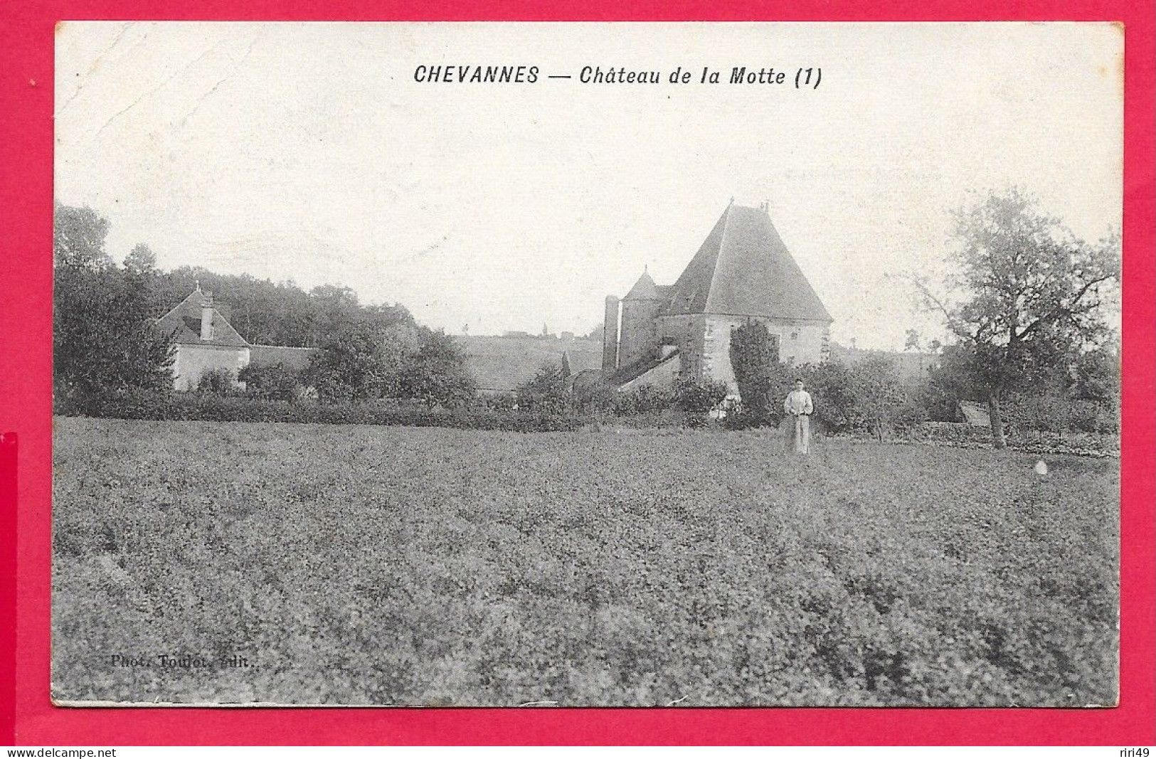Cpa 89 CHEVANNES, Château De La Motte, Voyagée En 1908 - Chevannes
