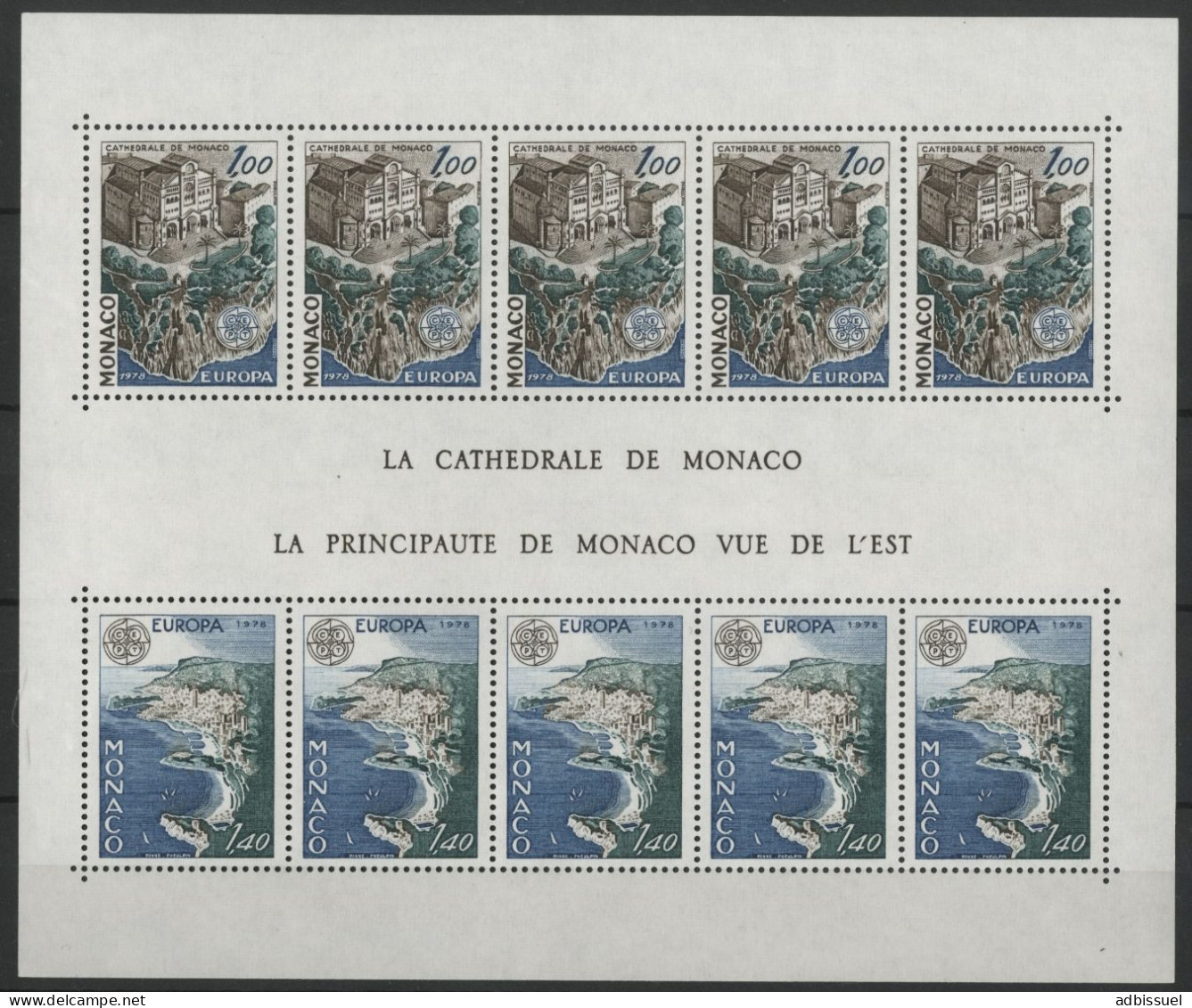 MONACO BLOCS N° 7 + 8 + 9 + 10 + 11 + 12 + 13 + 14 Cote 297.5 € Neufs ** (MNH). Qualité TB - Blocks & Sheetlets