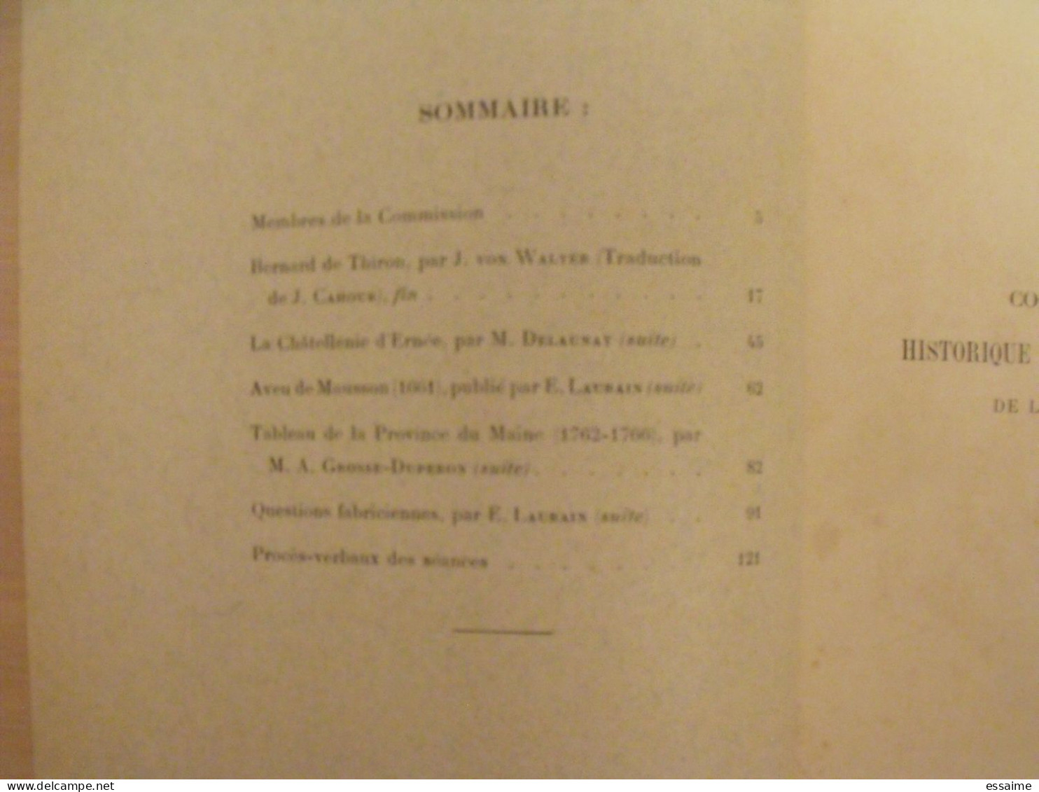 Bulletin Historique Et Archéologique De La Mayenne. 1909, Tome XXV-81. Laval Chateau-Gontier. Goupil. - Pays De Loire