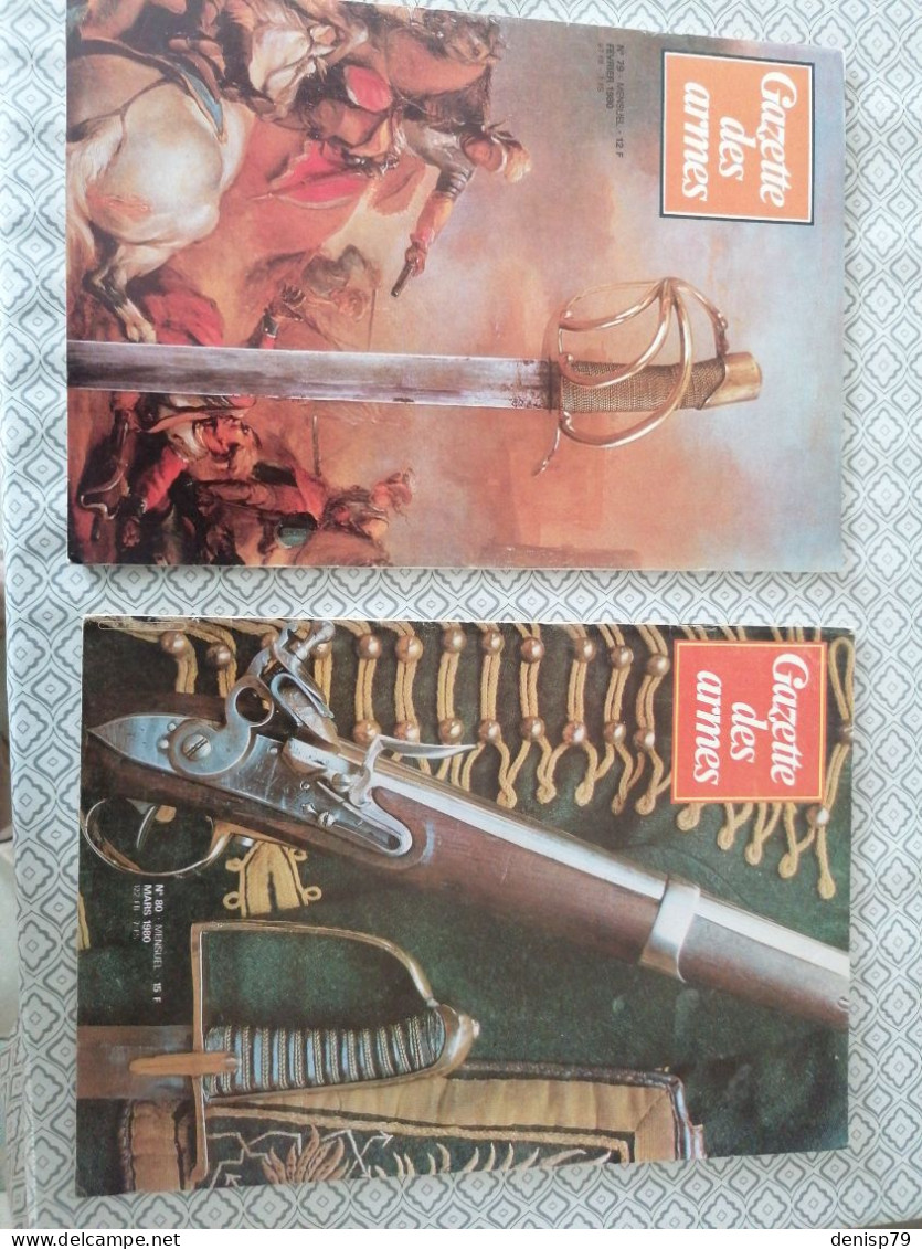 11 X Revues Gazette Des Armes 1980 - French