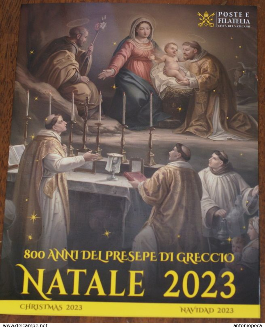 VATICAN 2023. NATALE, NOEL, CHRISTMAS OFFICIAL FOLDER  800 ANNI DEL PRESEPE DI GRECCIO - Ungebraucht