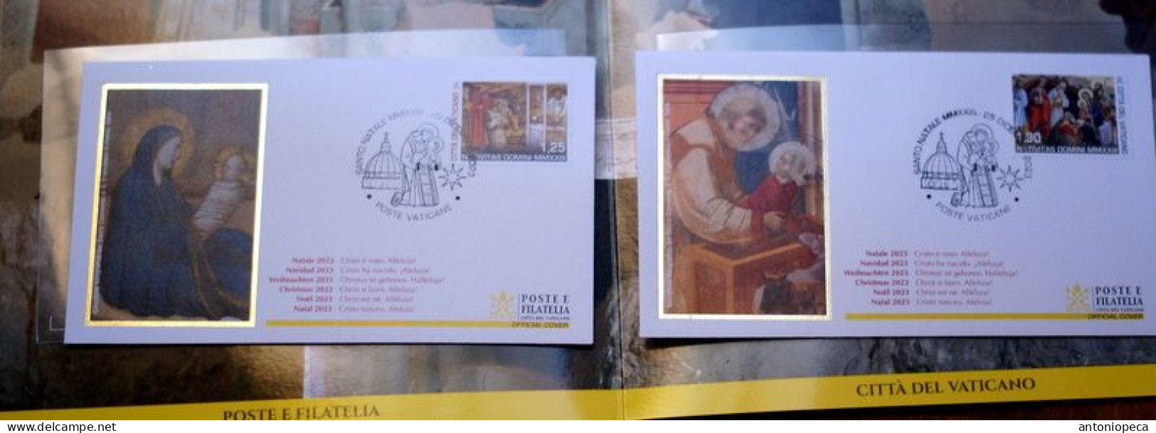 VATICAN 2023. NATALE, NOEL, CHRISTMAS OFFICIAL FOLDER  800 ANNI DEL PRESEPE DI GRECCIO - Neufs