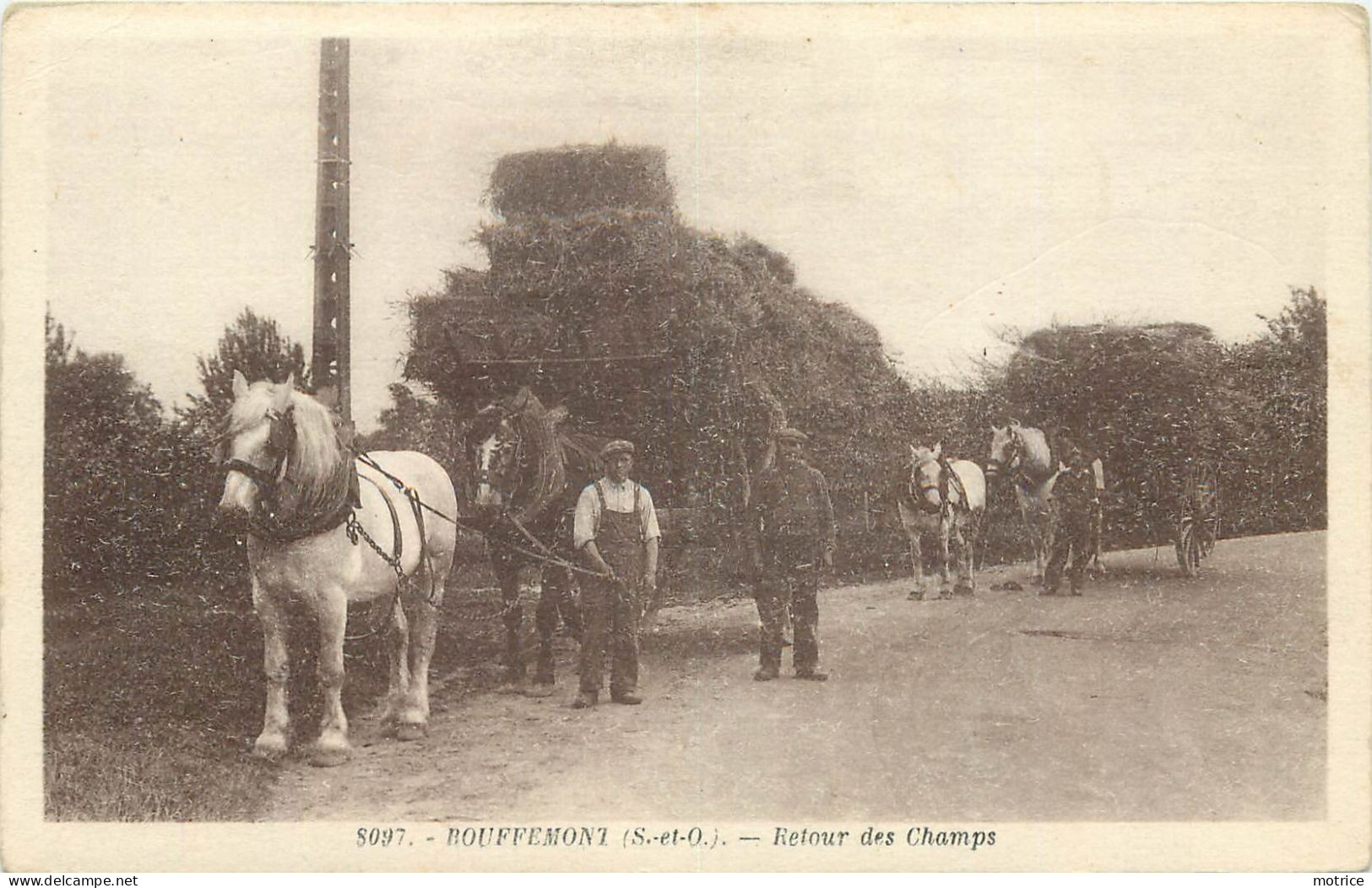 BOUFFEMONT - Retour Des Champs, Attelages. - Bouffémont