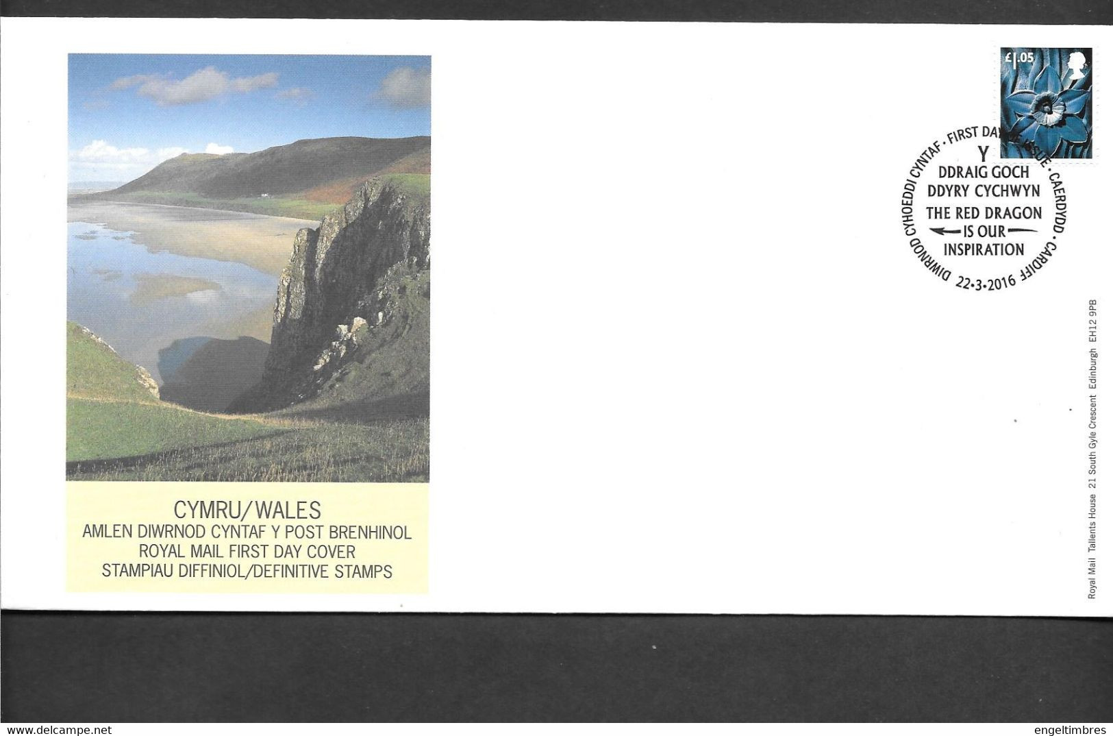 GB - 2016 New  Regional Definitives CYMRU/WALES (1)    FDC Or  USED  "ON PIECE" - SEE NOTES  And Scans - 2011-2020 Ediciones Decimales