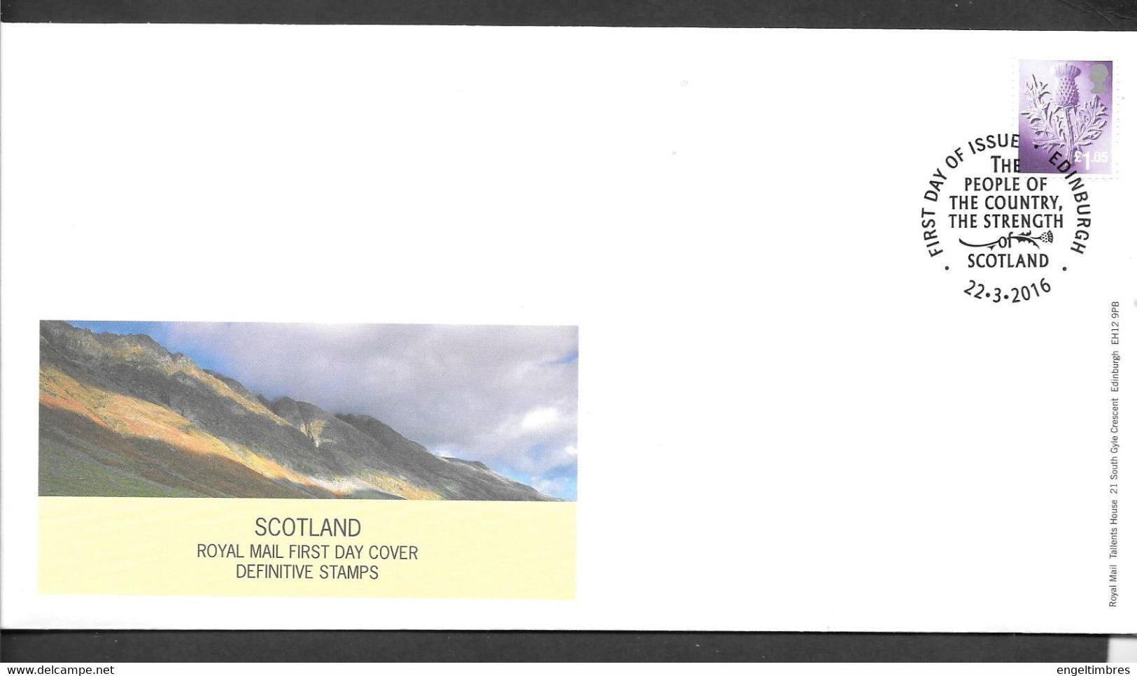 GB - 2016 New  Regional Definitives SCOTLAND (1)    FDC Or  USED  "ON PIECE" - SEE NOTES  And Scans - 2011-2020 Decimal Issues