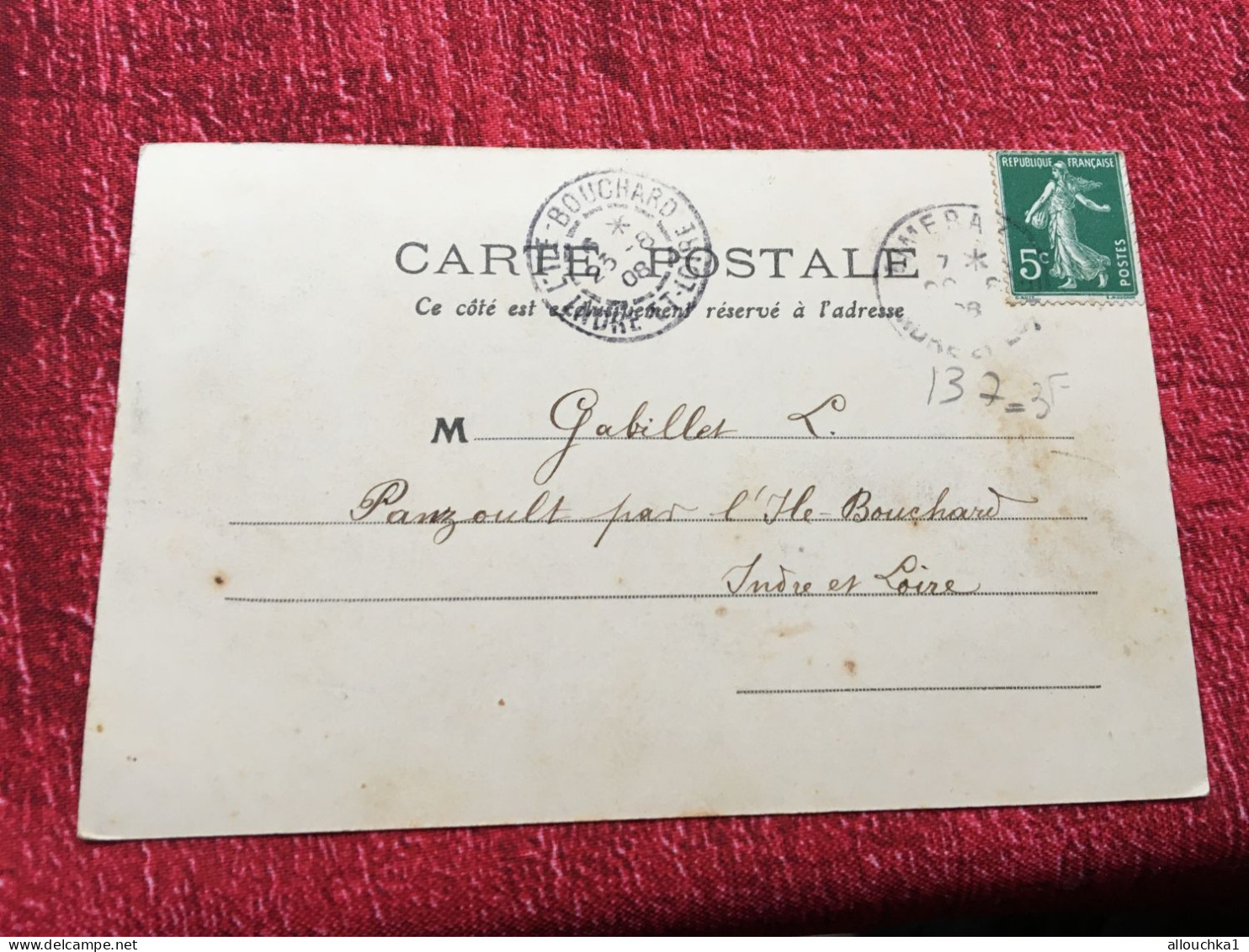 1908 Précurseur CPA- Neuvy-le-Roi  [37] Indre Et Loire Eglise Du XIIé/XVé  Carte Postale France CAD Rural Ile Bouchard - Neuvy-le-Roi