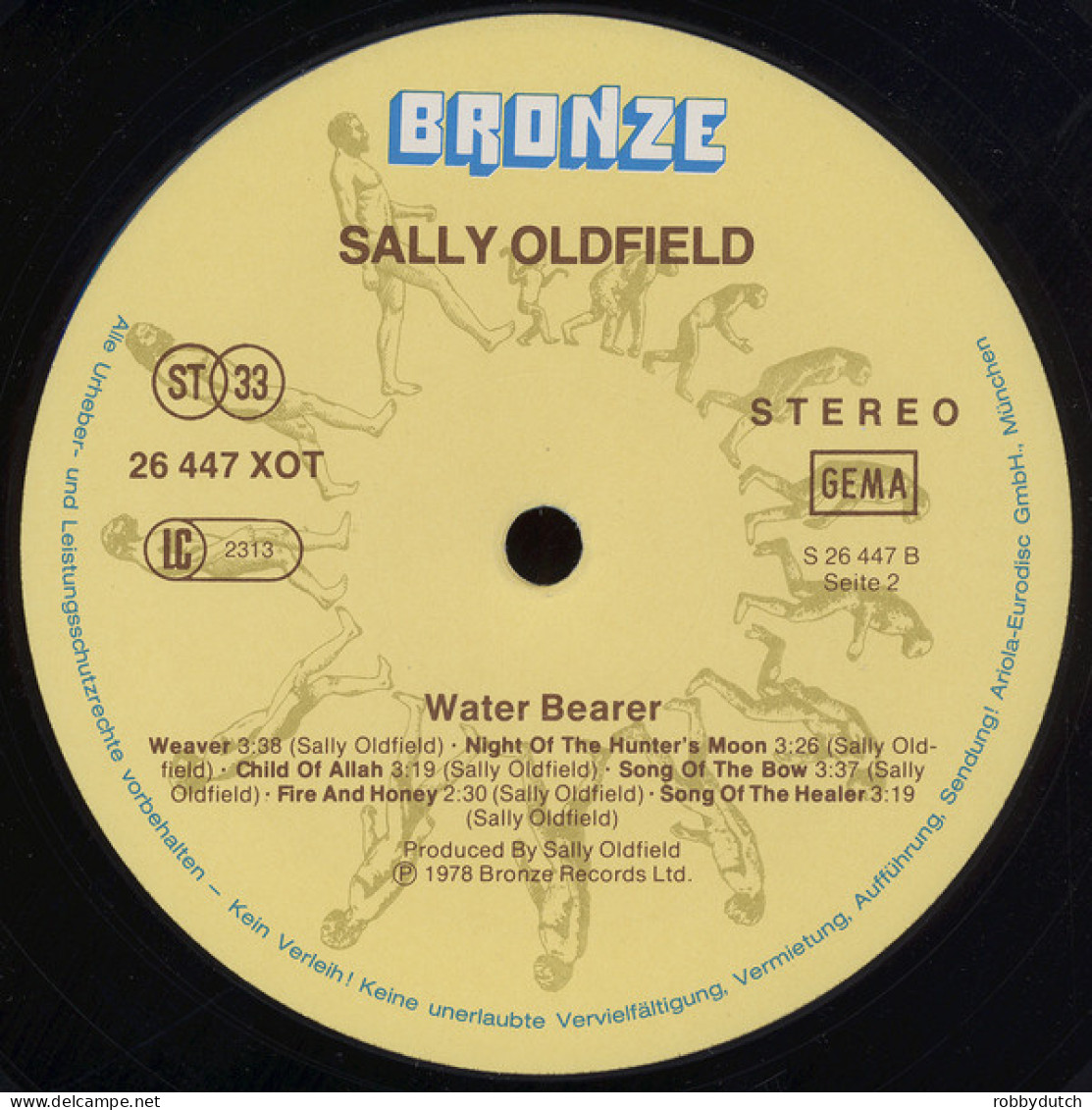 * LP *  SALLY OLDFIELD - WATER BEARER (Holland 1978 EX) - Country Et Folk