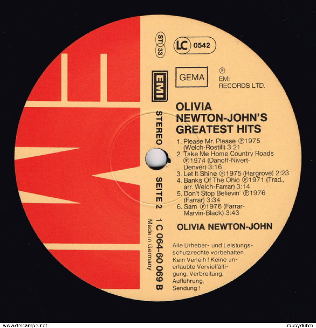 * LP *  OLIVIA NEWTON-JOHN - ONJ - GREATEST HITS (Germany 1978 EX) - Disco & Pop