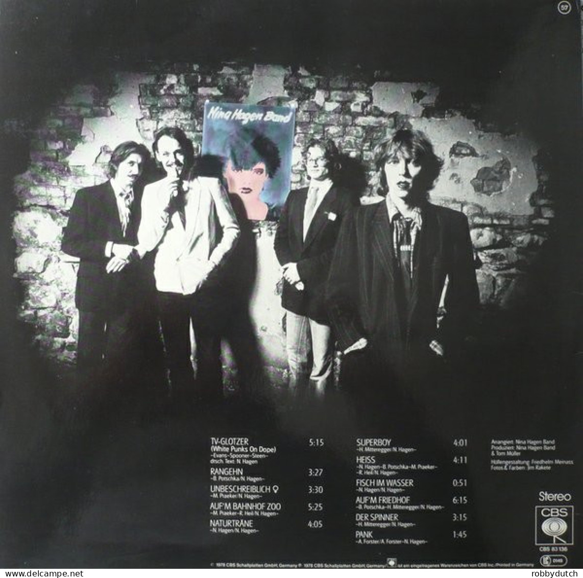 * LP *  NINA HAGEN BAND (Germany 1978 EX) - Otros - Canción Alemana