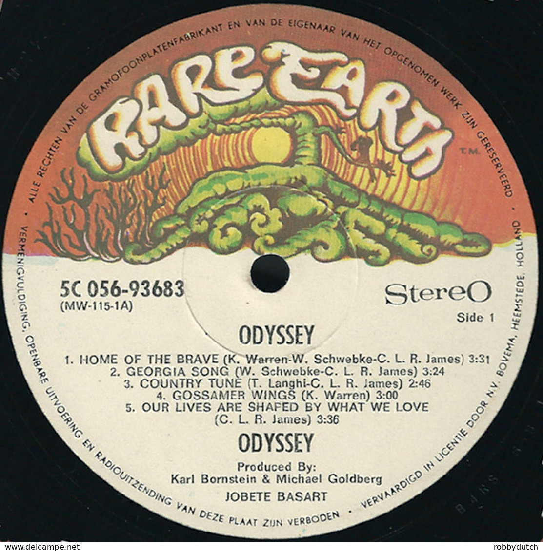 * LP *  ODYSSEY - SAME On Rare Earth (Holland 1972 EX-)  Rare!! - Soul - R&B