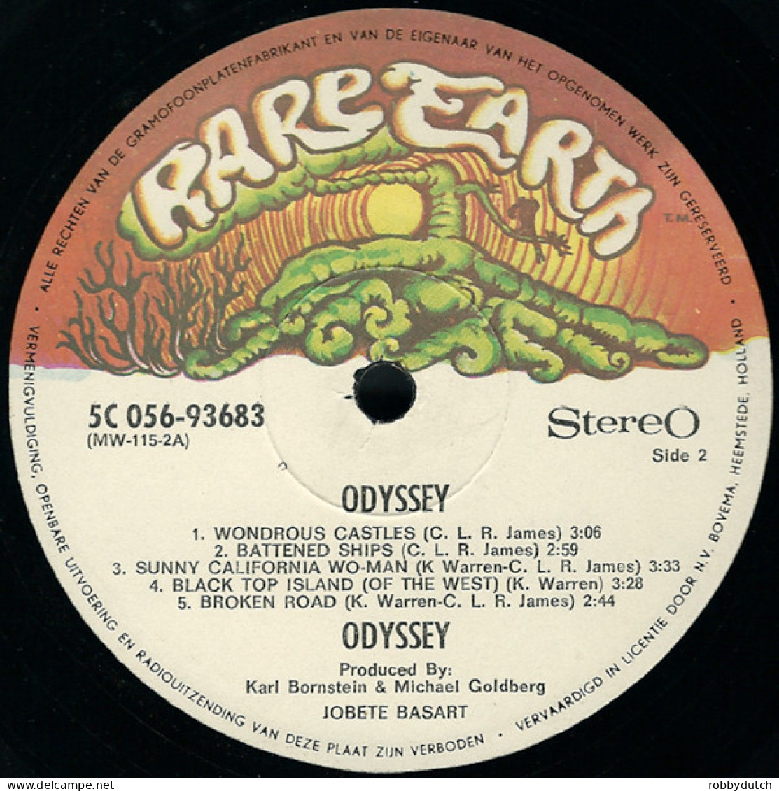 * LP *  ODYSSEY - SAME On Rare Earth (Holland 1972 EX-)  Rare!! - Soul - R&B