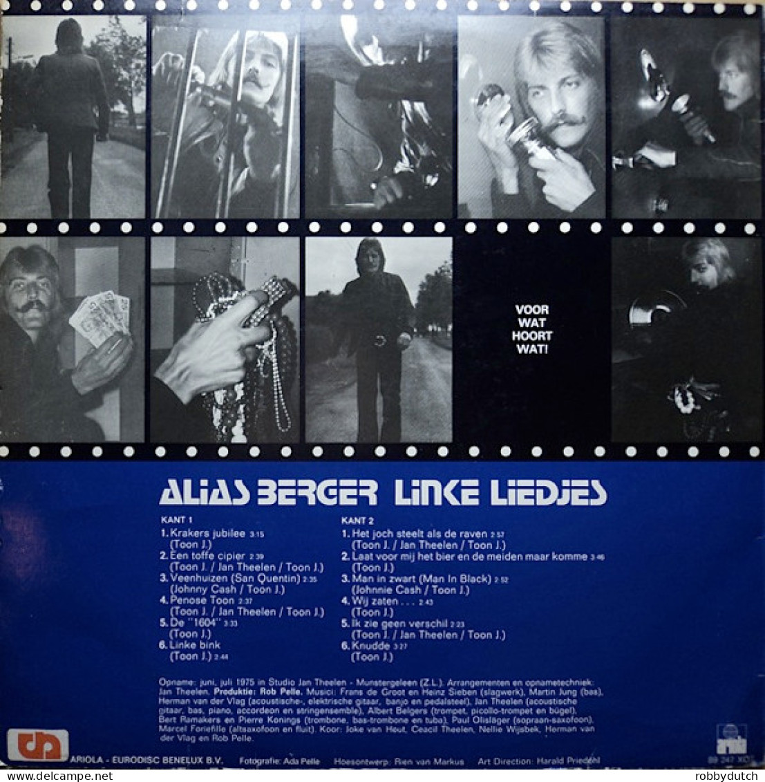 * LP *  ALIAS BERGER - LINKE LIEDJES (Holland 1975 EX) - Otros - Canción Neerlandesa
