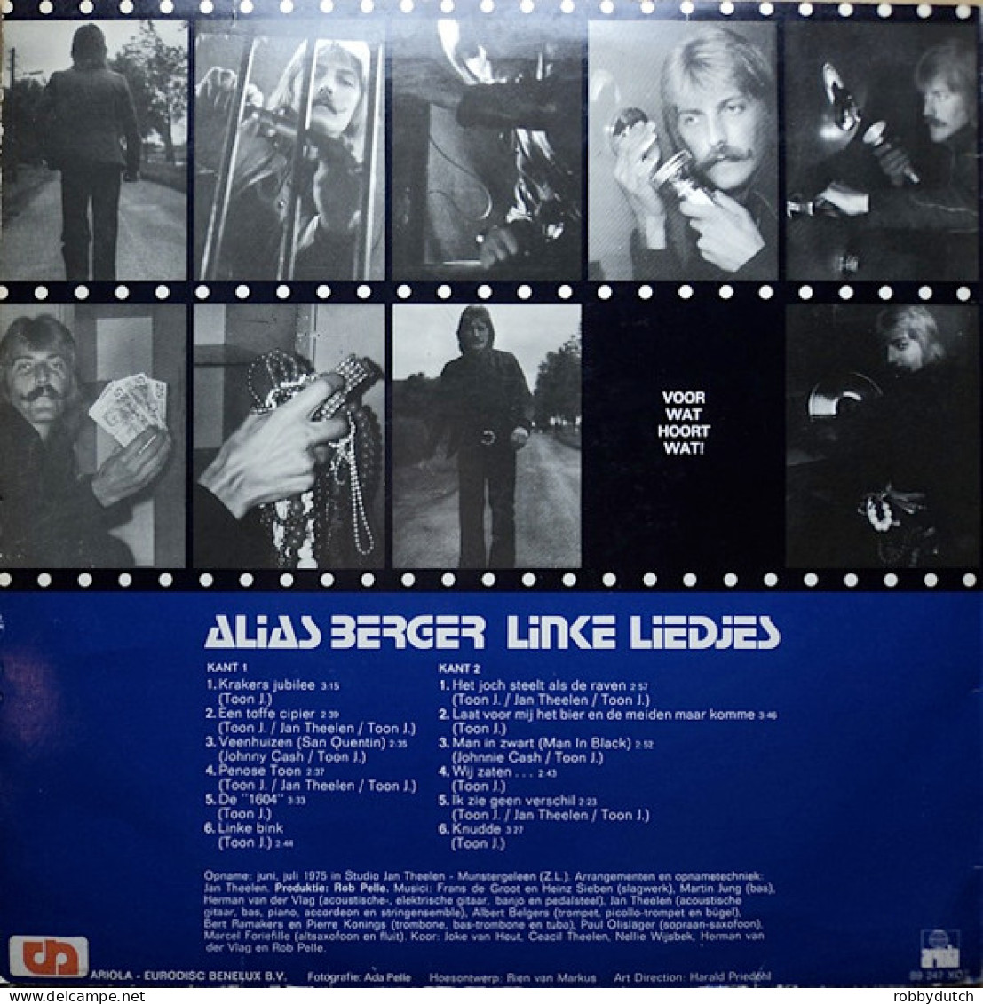 * LP *  ALIAS BERGER - LINKE LIEDJES (Holland 1975 EX) - Autres - Musique Néerlandaise